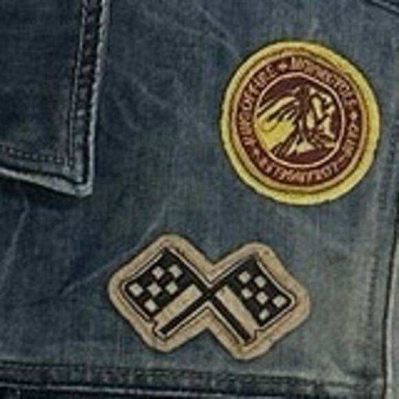 Men’s Ring of Fire Los Angeles Denim Vest XXL - Picture 5 of 8